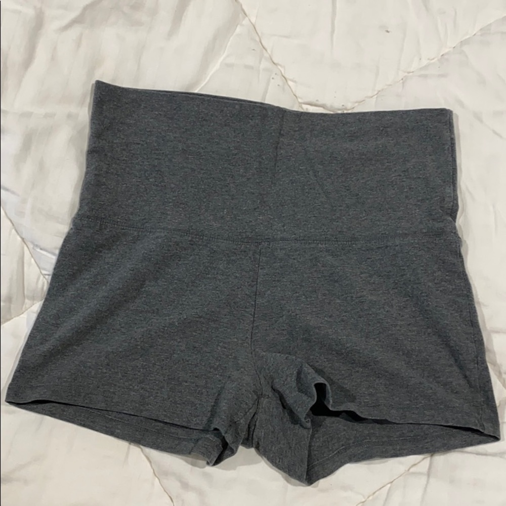 Grey athletic shorts